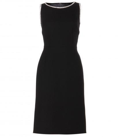 Dolce & Gabbana Embellished Wool-blend Dress