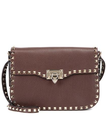 Valentino Valentino Garavani Rockstud Leather Shoulder Bag