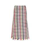 Oscar De La Renta Houndstooth Wool-blend Skirt