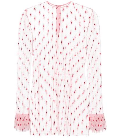 Philosophy Di Lorenzo Serafini Embroidered Mesh Blouse