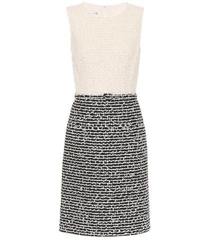 Oscar De La Renta Wool And Cotton-blend Shift Dress