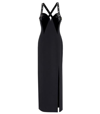 Versace Satin And Crêpe Gown