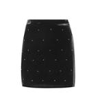 Amiri Studded Velvet Miniskirt