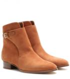 Loro Piana Wallis Suede Ankle Boots