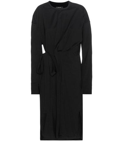 Isabel Marant Dias Silk And Wool-blend Wrap-style Dress