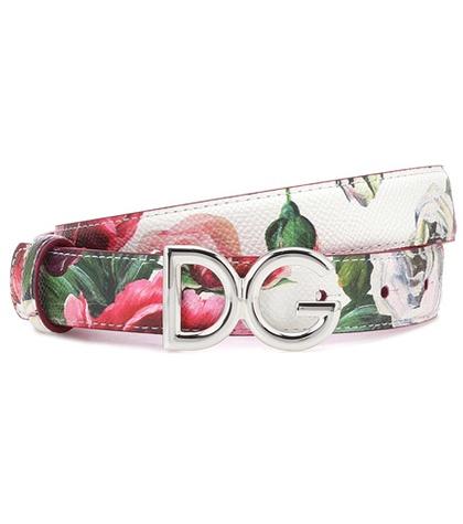 Dolce & Gabbana Printed Leather Belt