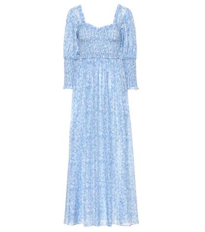 Ganni Linaria Cotton And Silk Dress