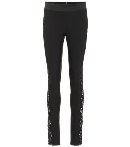 Stella Mccartney Lace-trimmed Skinny Pants