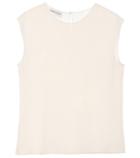 Simone Rocha Silk Cap-sleeved Blouse