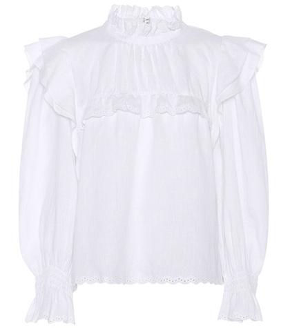 Isabel Marant, Toile Ted Ruffled Linen Blouse