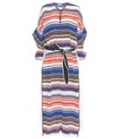 Edun Striped Silk Kaftan Dress