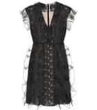 Giambattista Valli Silk And Lace Minidress