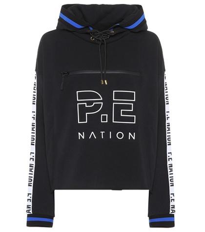 P.e Nation Blind Pass Printed Cotton Hoodie
