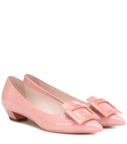 Roger Vivier Gommette Ball Leather Ballet Flats