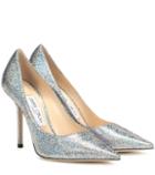 Dolce & Gabbana Love 100 Metallic Leather Pumps