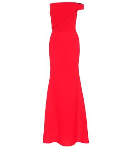 Roland Mouret Lockton Wool-crêpe Gown