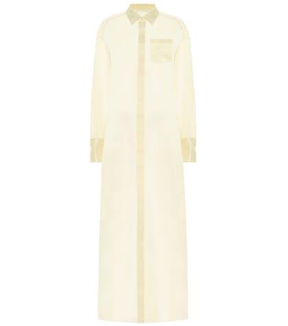 The Row Siena Silk Organza Shirt Dress