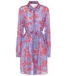 Velvet Mini Shirt Dress