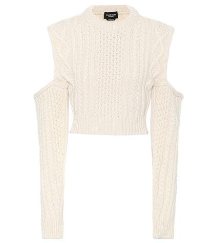 Golden Goose Deluxe Brand Wool-blend Cropped Sweater