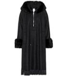 Dolce & Gabbana Fur-trimmed Alpaca-blend Coat
