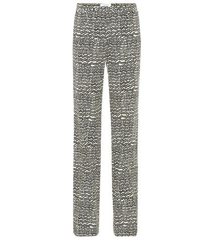 Valentino Printed Wool Trousers