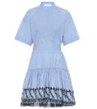 Chlo Embroidered Cotton Poplin Dress