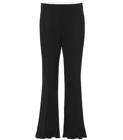 Stella Mccartney High-rise Flared Stretch-wool Pants