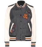 Coach Embellished Denim Varsity Jacket