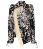 Preen By Thornton Bregazzi Yulia Fur-trimmed Brocade Jacket