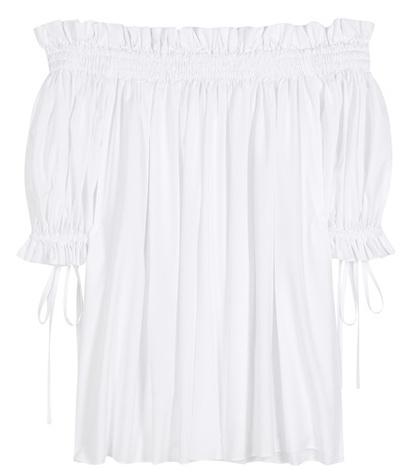 Alexander Mcqueen Cotton Off-the-shoulder Top