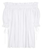 Alexander Mcqueen Cotton Off-the-shoulder Top