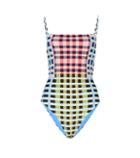 Ganni Checked Swimsuit