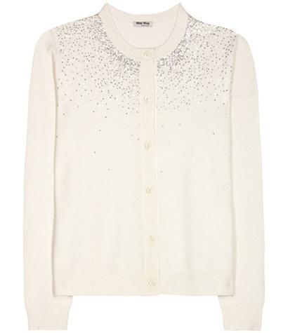 81hours Sequin-embellished Wool Cardigan