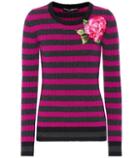 Dolce & Gabbana Embroidered Wool And Cashmere Sweater