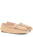 Tod's Double T Shearling Loafers
