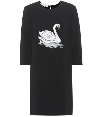 Stella Mccartney Embroidered Crêpe Dress