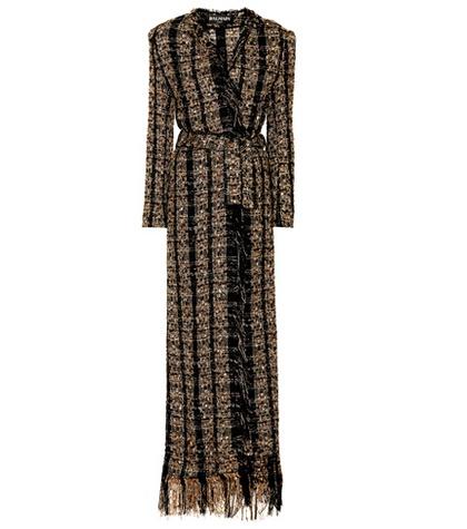 Balmain Metallic Tweed Cardigan