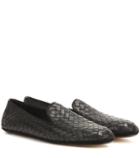Bottega Veneta Intrecciato Leather Slip-ons