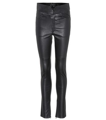 Isabel Marant Eydie High-waisted Leather Trousers