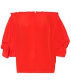 Diane Von Furstenberg Georgeanne Silk-crêpe Top