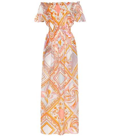 Emilio Pucci Beach Off-the-shoulder Dress
