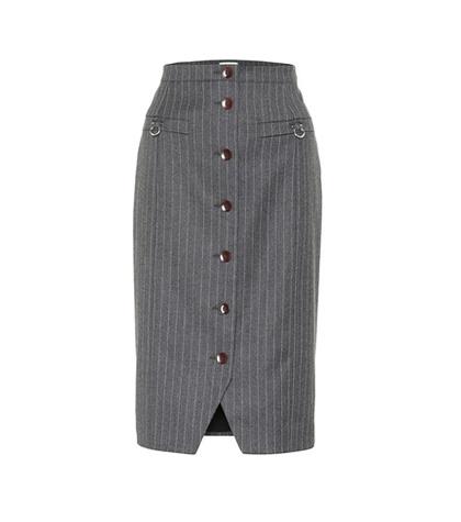 Altuzarra Quill Wool And Cotton-blend Skirt