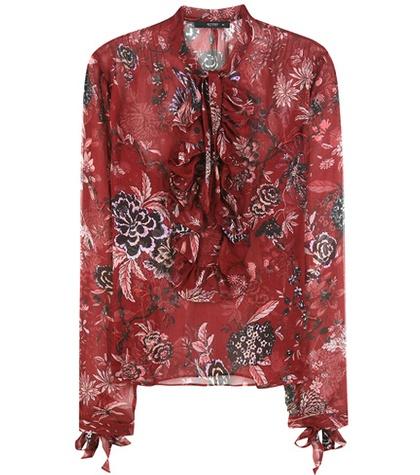 Mcq Alexander Mcqueen Printed Silk Blouse