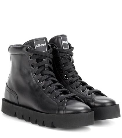 Kenzo Leather Ankle Boots