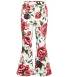 Dolce & Gabbana Floral-printed Stretch Cotton Pants