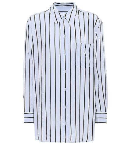 Joseph Daddy Striped Silk Shirt