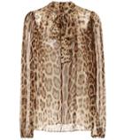 Oliver Peoples Leopard-printed Silk Shirt