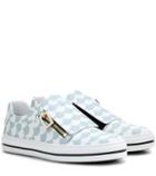 Roger Vivier Sneaky Viv Scallops Printed Leather Sneakers