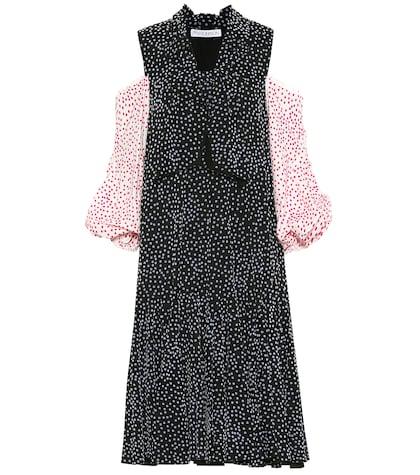 Jw Anderson Flocked Polka-dot Dress