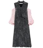 Jw Anderson Flocked Polka-dot Dress